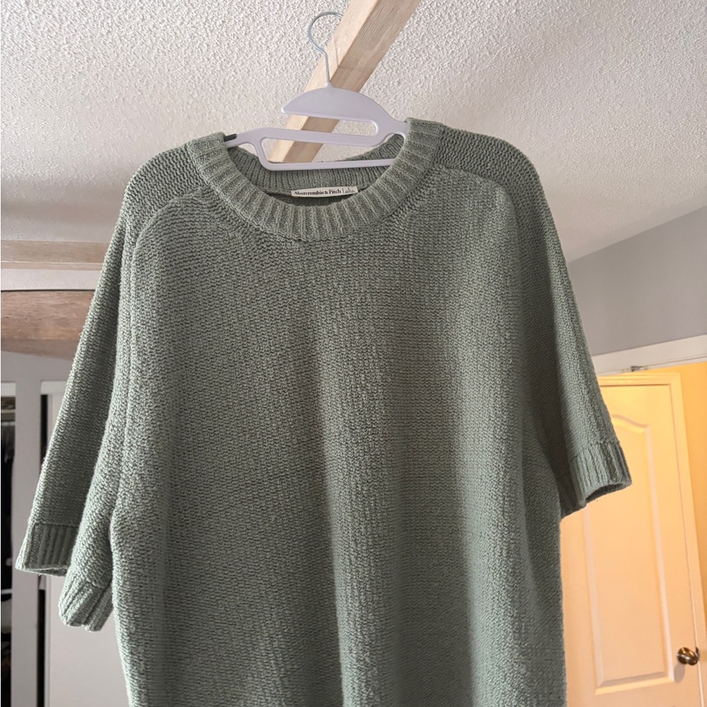 Abercrombie & Fitch Olive Crew Neck Sweater - Picture 2 of 5